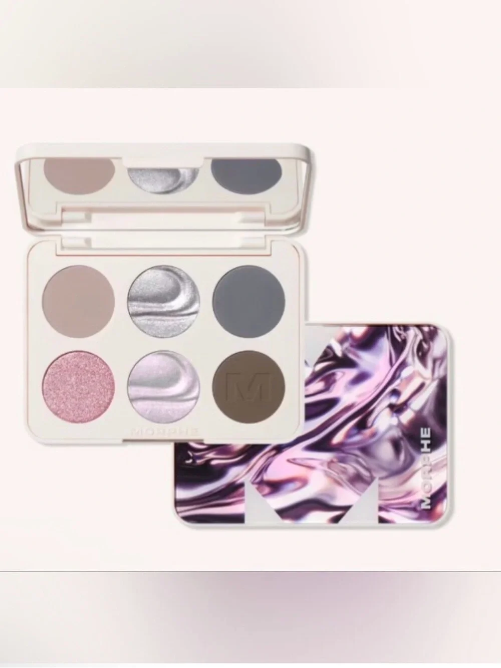 Morphe ChromaPlus 6-Pan Eyeshadow Palette, in Color “Cyber Chrome”